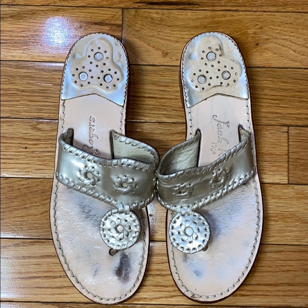 Jack Rogers Sandals - Platinum